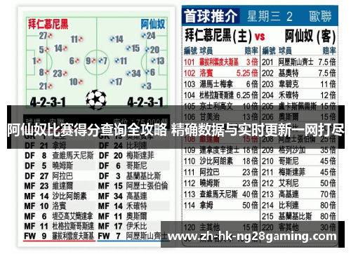 阿仙奴比赛得分查询全攻略 精确数据与实时更新一网打尽