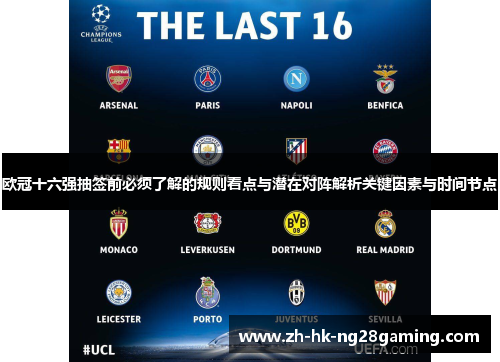 欧冠十六强抽签前必须了解的规则看点与潜在对阵解析关键因素与时间节点